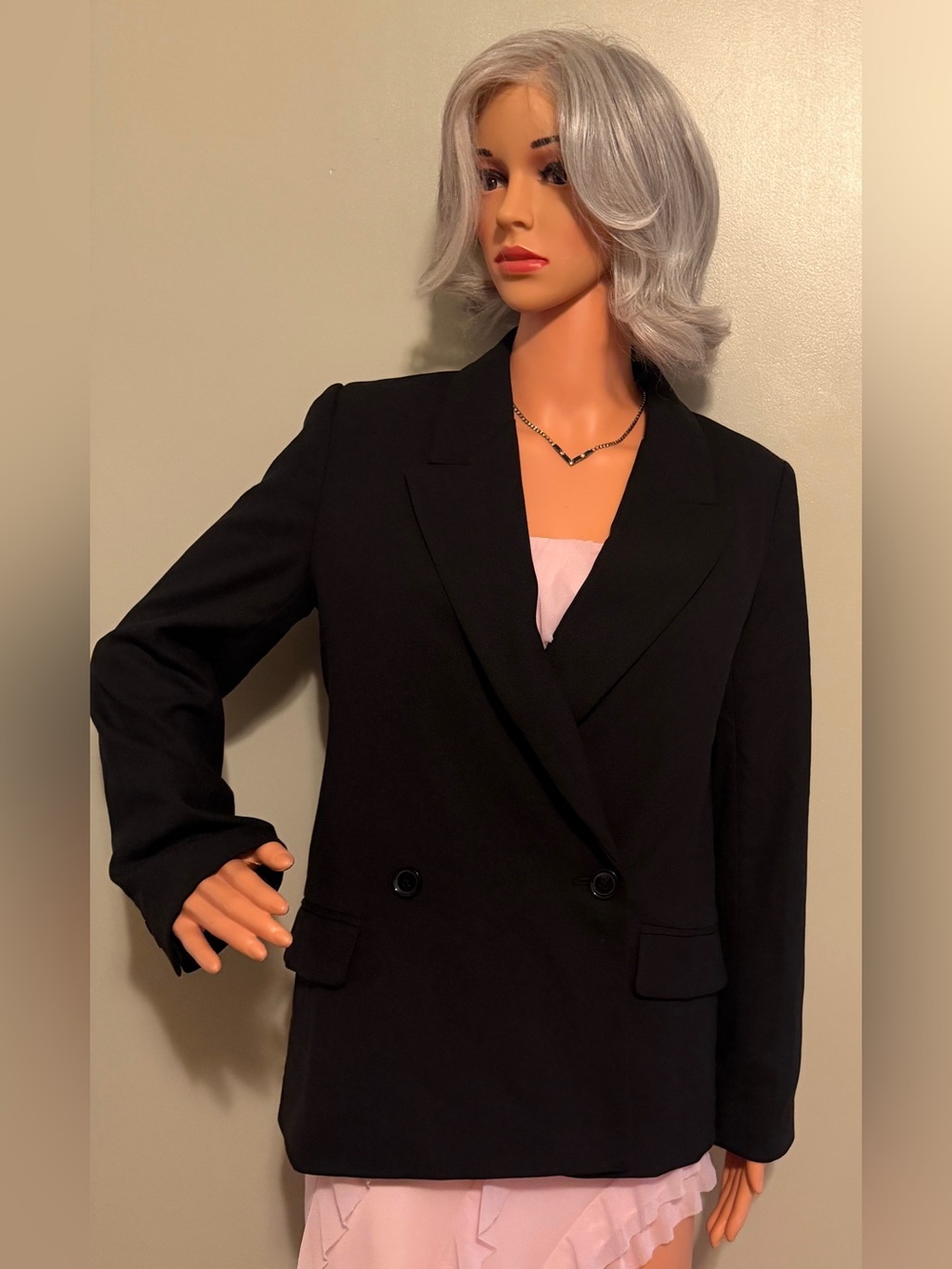 Banana Republic Black Double-Breasted Blazer - Picture 5 of 17